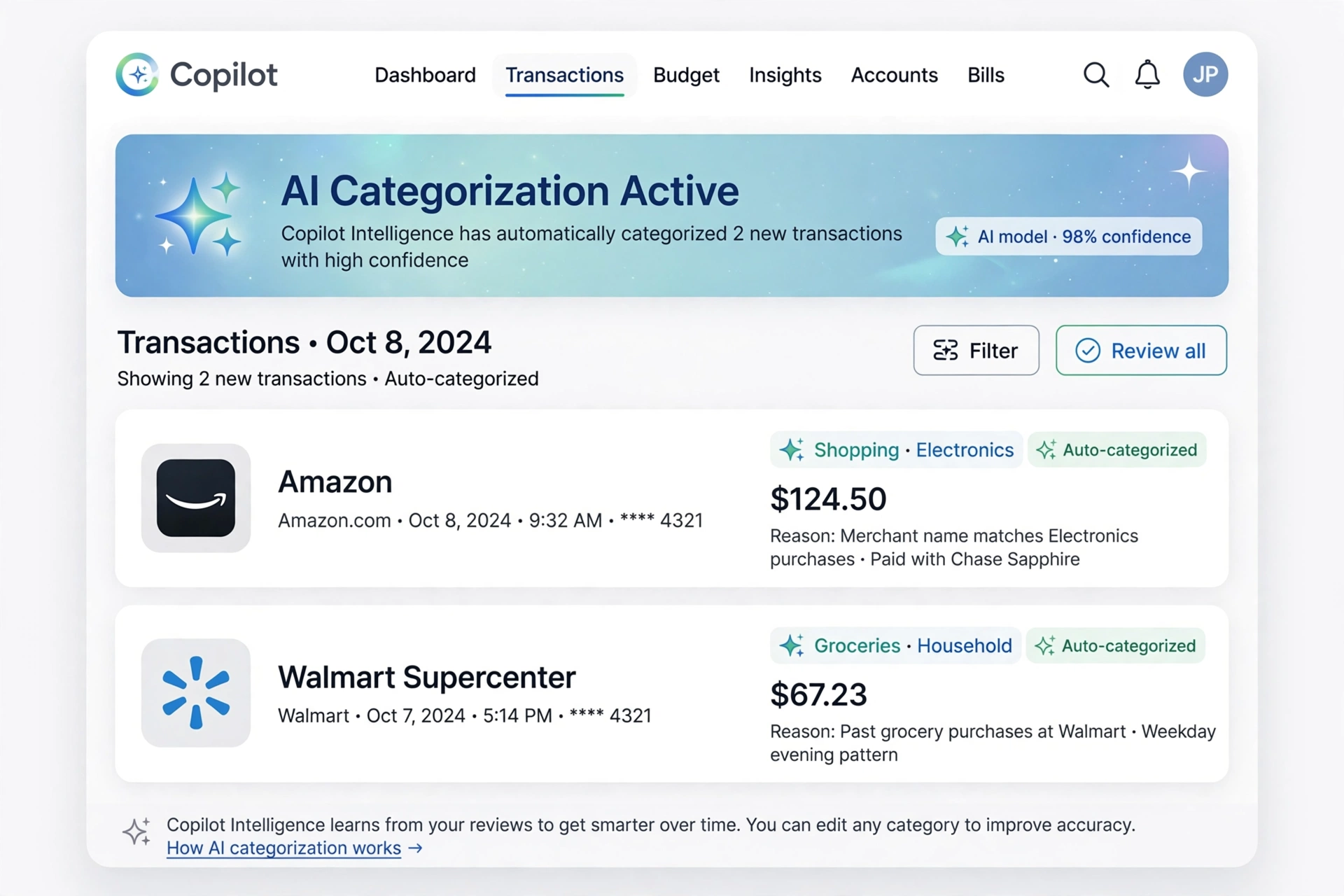 7 Best AI Finance Tools Under $20 in USA 2026 - Tested & Reviewed Copilot Money AI categorization