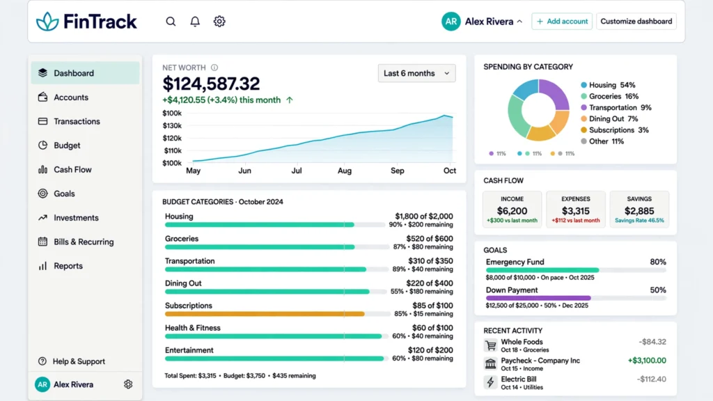 Monarch Money dashboard best AI personal finance tool under 20 dollars USA 2026 - net worth budget tracking