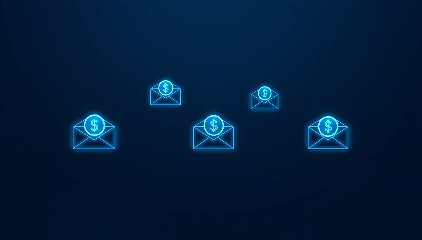 AI-generated illustration of digital budgeting envelopes